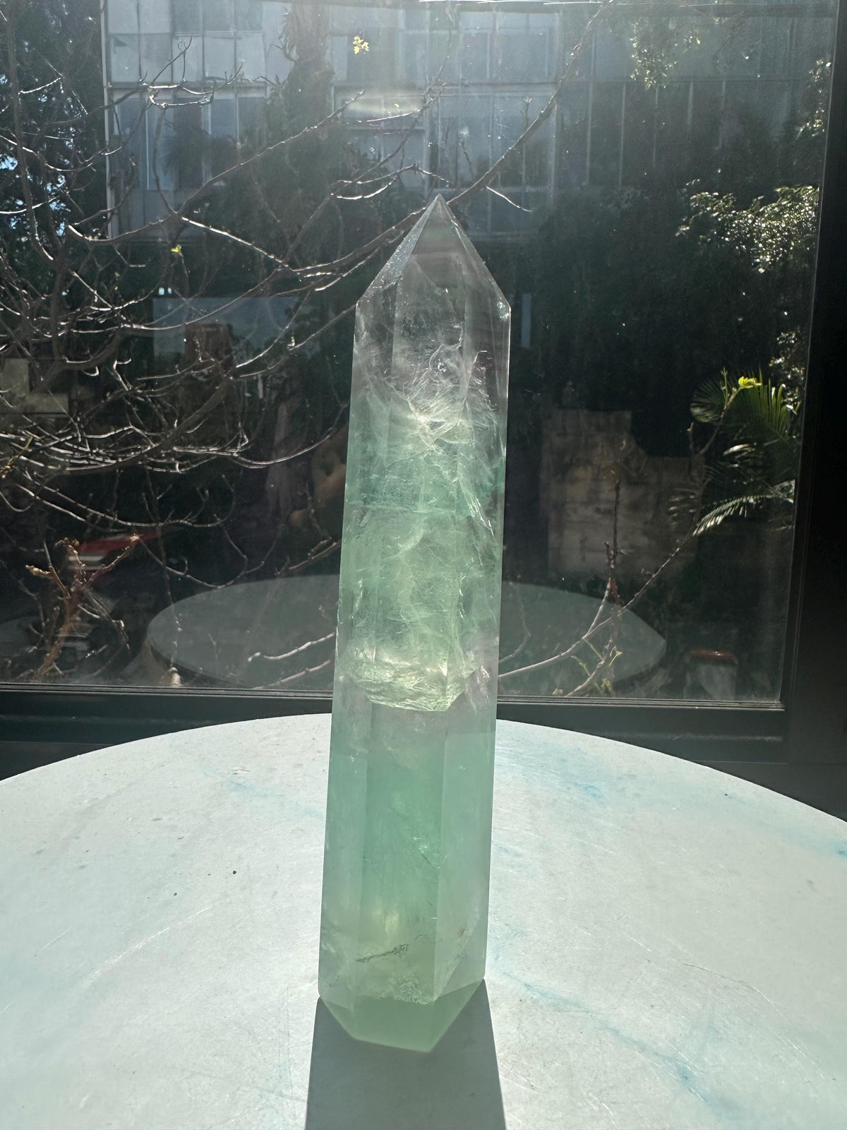 Exact 600g 19cm Watermelon Fluorite tower #10 — view 5
