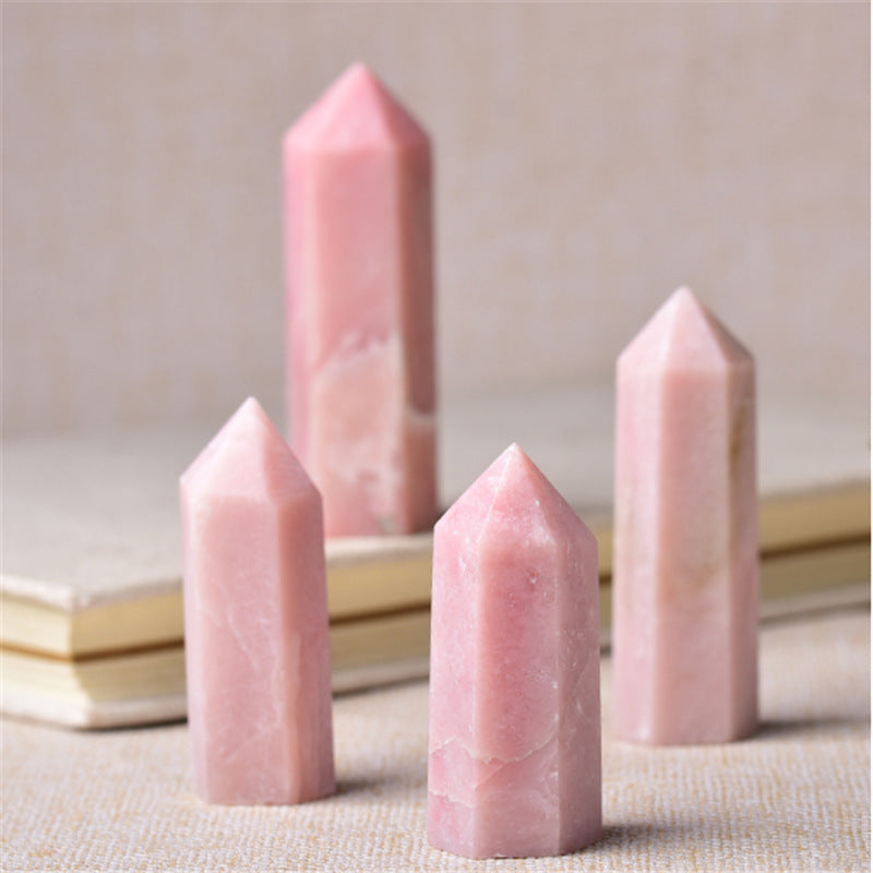 Pink Opal Tower – Natural Crystal Point 6–8cm product photo 2