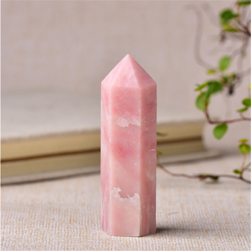 Pink Opal Tower – Natural Crystal Point 6–8cm product photo 3
