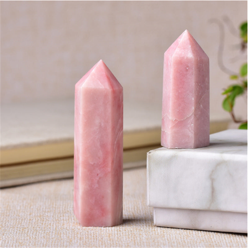 Pink Opal Tower – Natural Crystal Point 6–8cm product photo 4