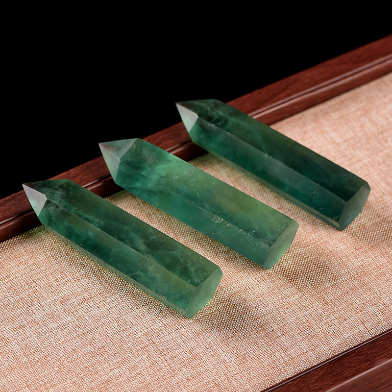 Green Fluorite Tower | Natural Crystal Point 7–8cm