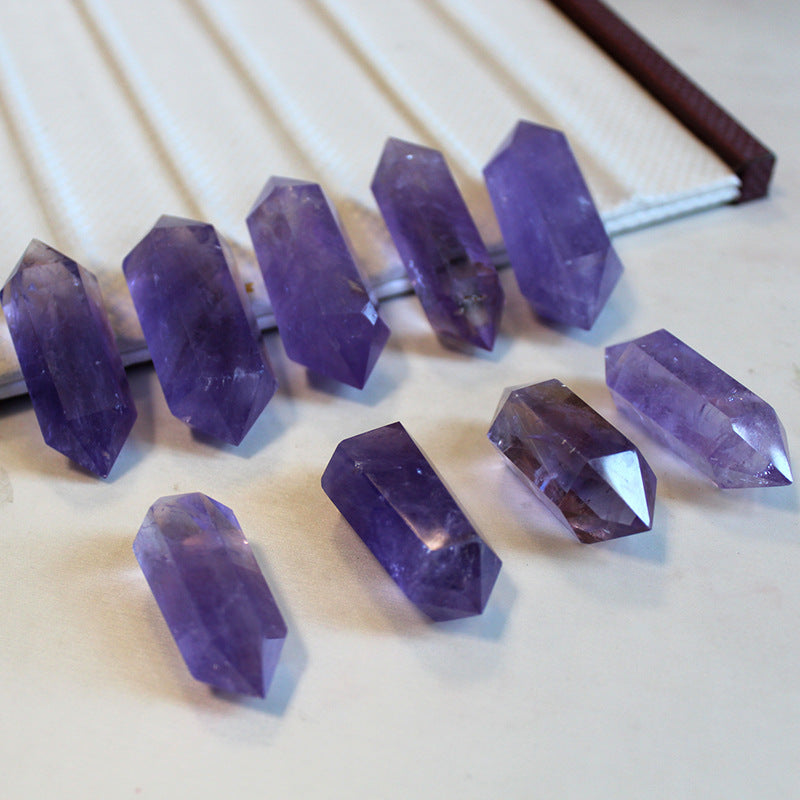 Amethyst Double-Terminated Point, Natural Crystal Wand – product overview