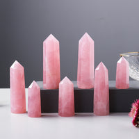 Rose Quartz Tower | Natural Pink Crystal Point 5–7cm