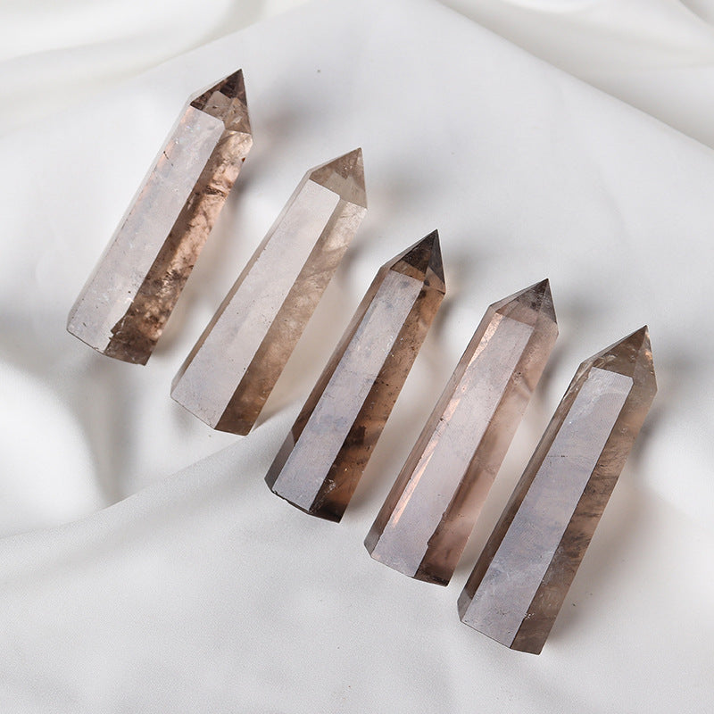 Natural Smoky Quartz Tower | Crystal Point 6–8cm