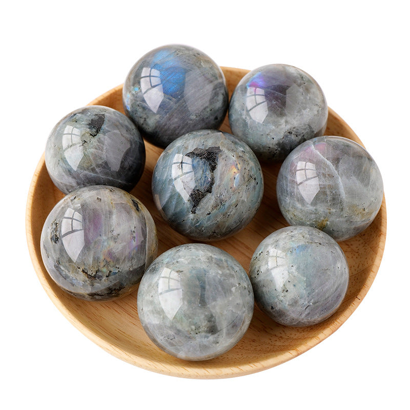Purple Labradorite Sphere | Natural Flash Crystal 4cm