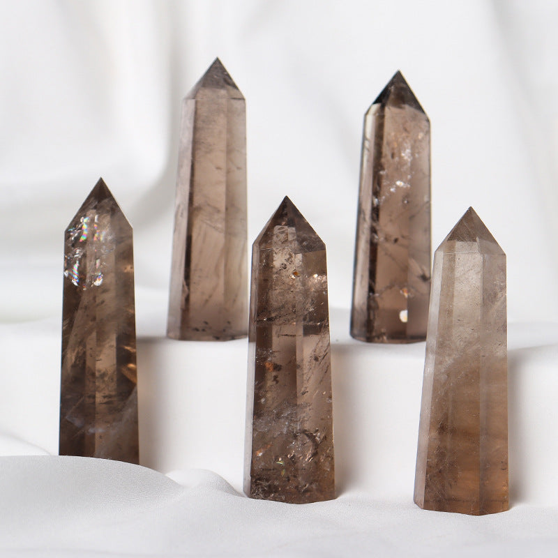Natural Smoky Quartz Tower | Crystal Point 6–8cm