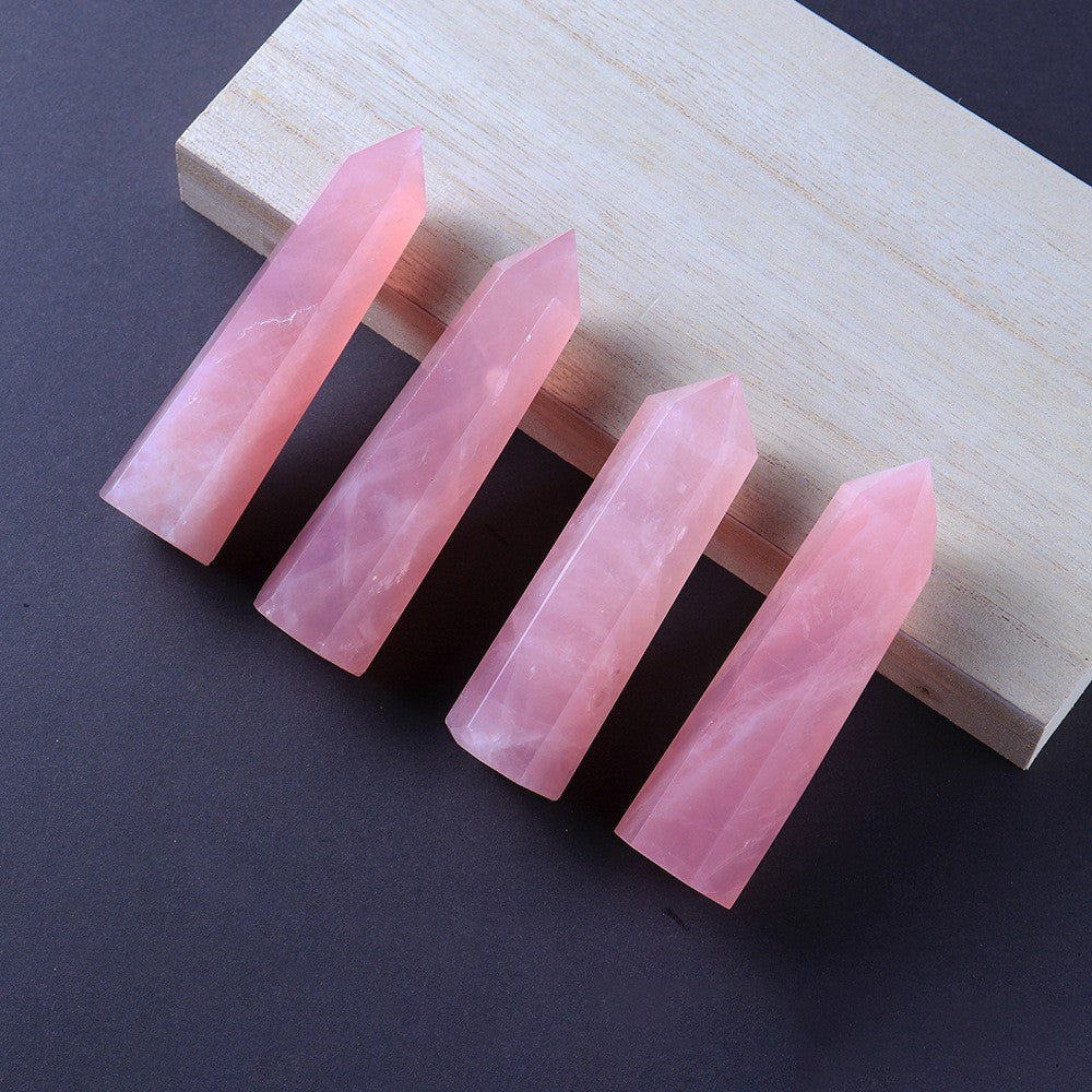 Rose Quartz Tower – Natural Pink Crystal Point 5–7cm product photo 3