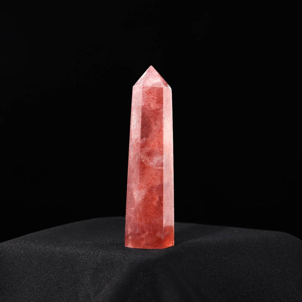Strawberry Quartz Tower – Natural Crystal Point 5–8cm product photo 2