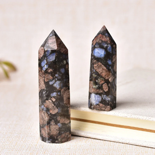 Glaucophane Tower | Natural Crystal Point 7–8cm