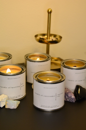 Surrender Crystal Candle | 200g Soy Wax with Mystery Crystal