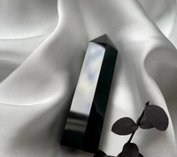 Black Obsidian Tower | Polished Black Stone 5–10cm