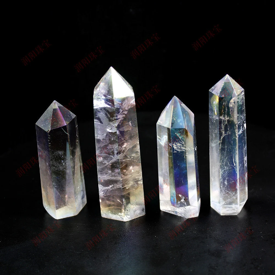 Aura Clear Quartz Tower - Cristal de guérison pour l’harmonie et la croissance spirituelle 