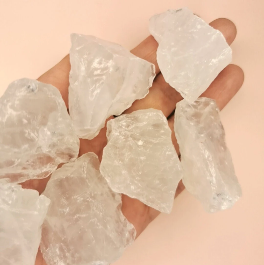 Raw Clear Quartz - Crystal of Positive Energy-Crystal for Protection and Healing-Crystal for Healing Trauma-Crystal for Emotional Healing