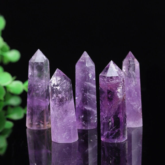Brazilian Amethyst Tower - Natural Healing Crystal for Energy and Harmony