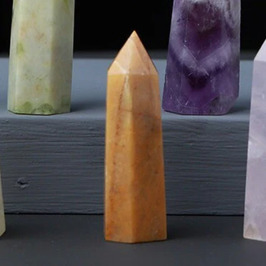 Yellow Aventurine Tower | Natural Crystal Point 7–8cm