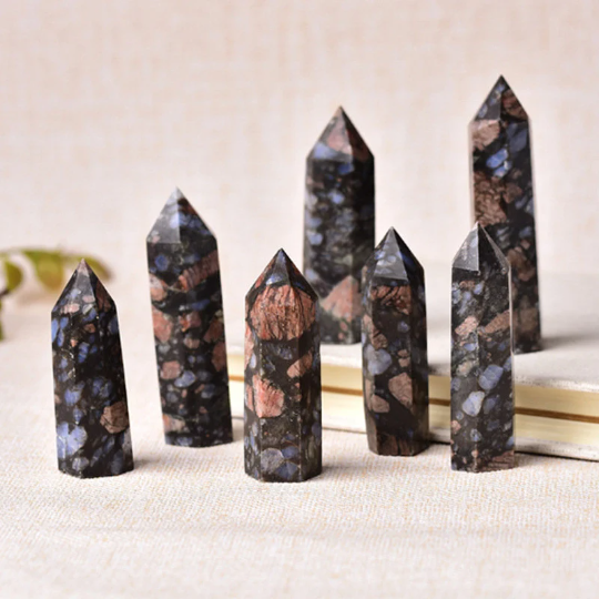 Glaucophane Tower | Natural Crystal Point 7–8cm
