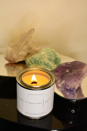 Surrender Crystal Candle | 200g Soy Wax with Mystery Crystal