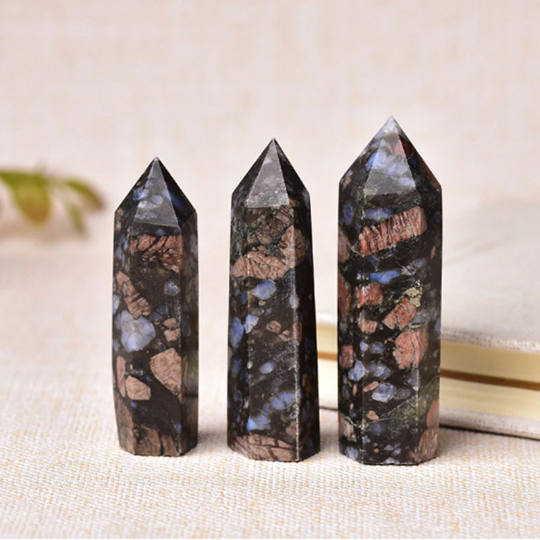 Glaucophane Tower | Natural Crystal Point 7–8cm
